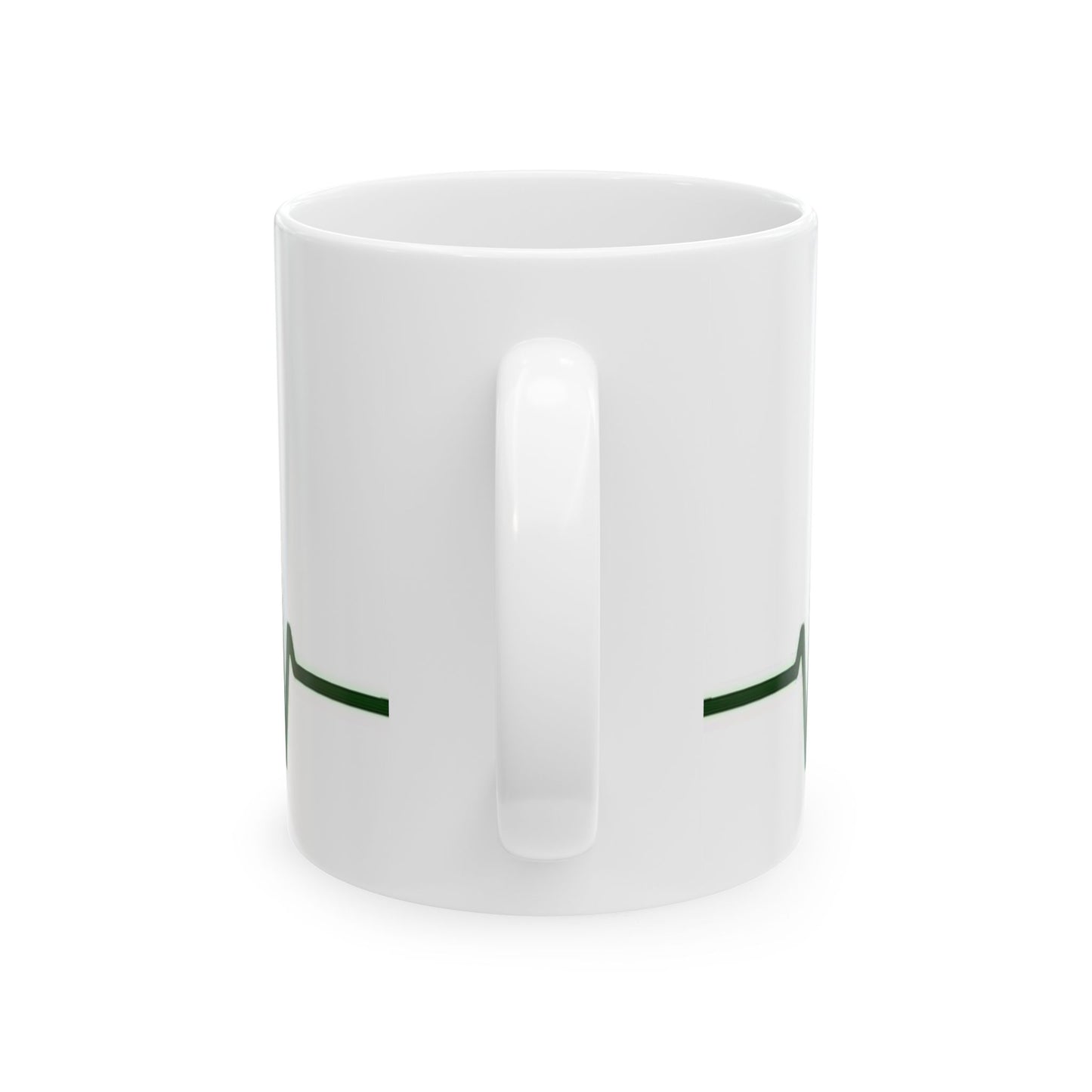 Cannabis Leaf Heartbeat Ceramic Mug - 11oz & 15oz