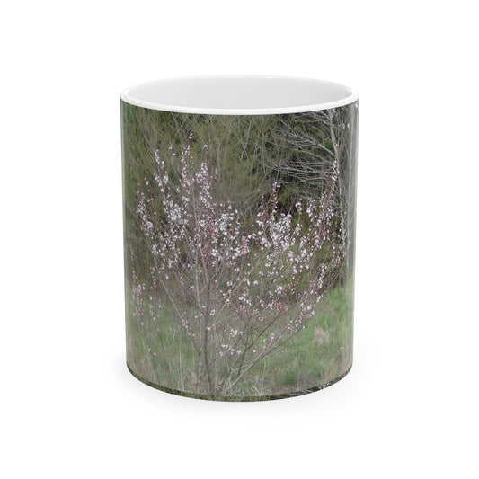 Nature-Inspired Ceramic Mug - Cherry Blossom Design (11oz, 15oz)