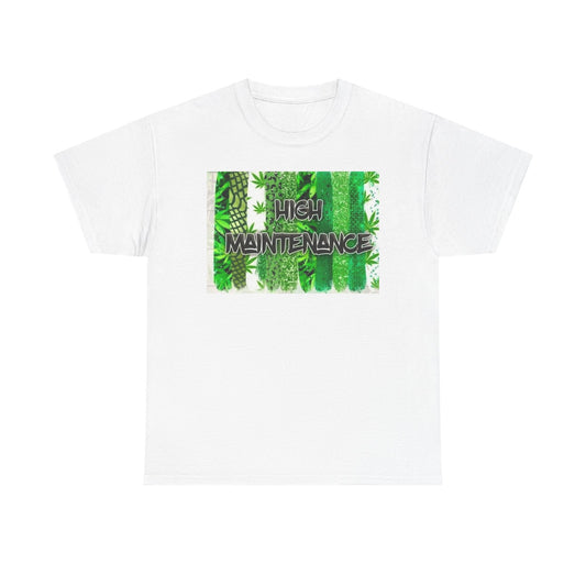 High Maintenance Unisex Heavy Cotton Tee - Stylish Plant Lover Shirt