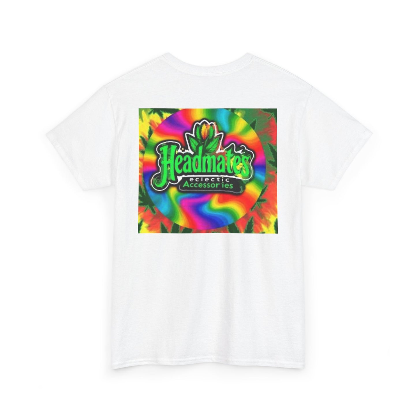 I ♥ Headmates Unisex Heavy Cotton Tee - Colorful Tie-Dye Graphic for Friends and Celebrations