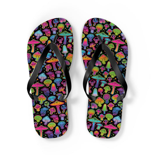 Psychadelic Shrooms Flip Flops